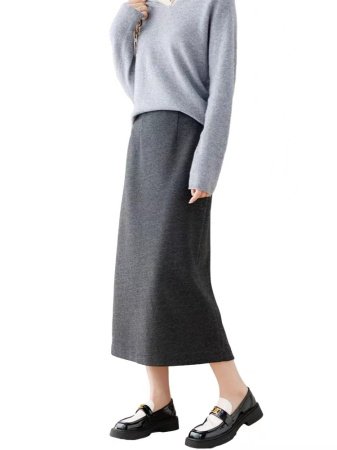 Женская юбка из шелка и кашемира изображение