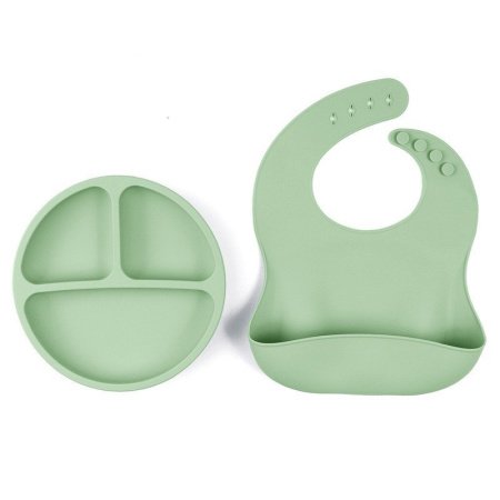 Детский набор посуды из силикона фото