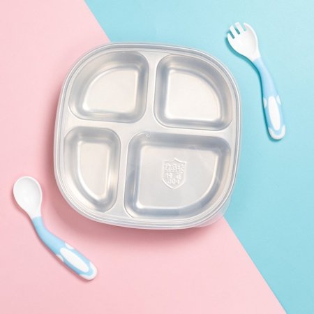 Детская посуда из нержавеющей стали фотография