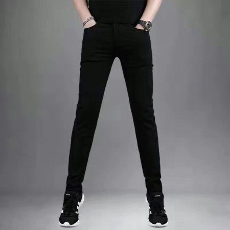 Белые мужские джинсы прямого кроя фото