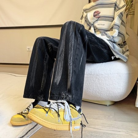 Новые мужские джинсы в стиле Гонконг весна-осень фото