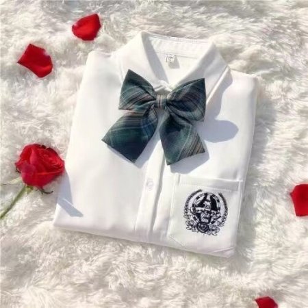 Детская школьная рубашка с коротким рукавом изображение