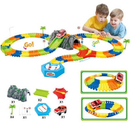 Детский конструктор электрических железных дорог 144PCS изображение