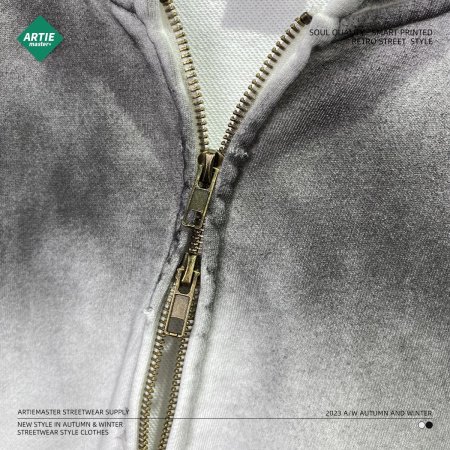 ARTIE мужская толстовка oversize с эффектом потертости фотография