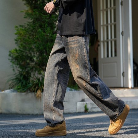 Мужские джинсы в стиле Гонконга фото