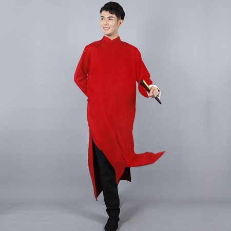 Мужская национальная рубашка в стиле республики с длинным платьем изображение