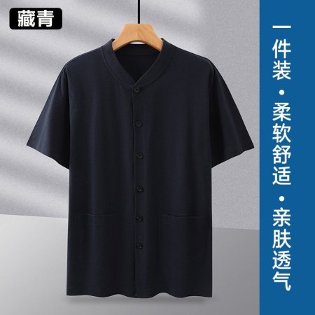 Мужская футболка с коротким рукавом из чистого хлопка изображение