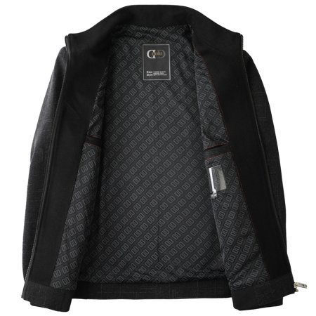 Мужское пальто среднего размера на молнии фото