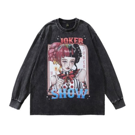 Толстовка TKPA с длинным рукавом в стиле ретро фотография