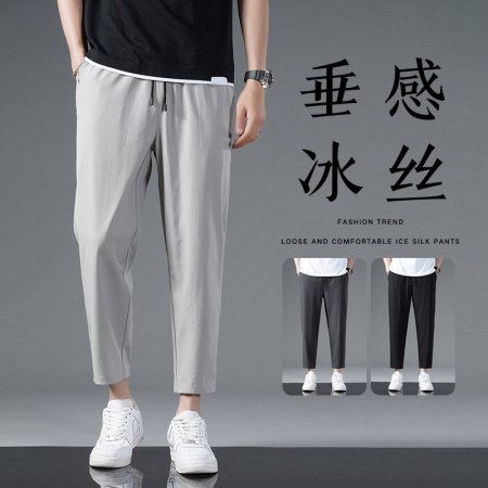 Мужские летние брюки из легкого льняного материала фотография