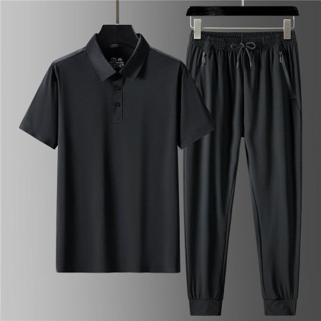 Летний мужской комплект из поло и шорт с брюками фотография