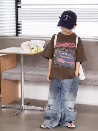 Джинсы для мальчиков в стиле ханбок 2024 фото