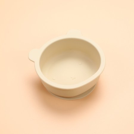 Детская силиконовая миска с присоской медведя фотография