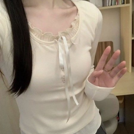 Лонгслив балетного стиля с американским сладко-острым вкусом фото