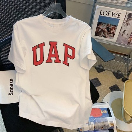 100% хлопок 220 г мультфильм принт круглый воротник короткий рукав футболка женская фотография