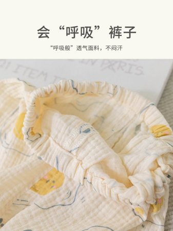 Летние детские штаны из марли фото