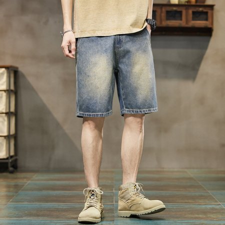 Мужские джинсовые шорты летнего сезона фото