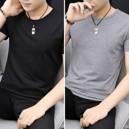 Мужская футболка из модала и льна изображение