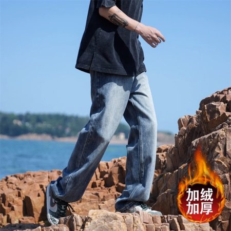 NASA мужские джинсы весна-осень 2024 фото