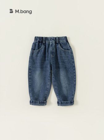 Детские джинсы с карманами в стиле ханбок для мальчиков изображение