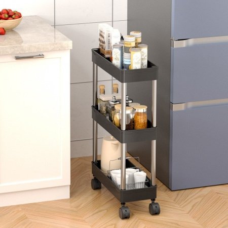 Многоуровневая стойка для хранения в ванной комнате фотография