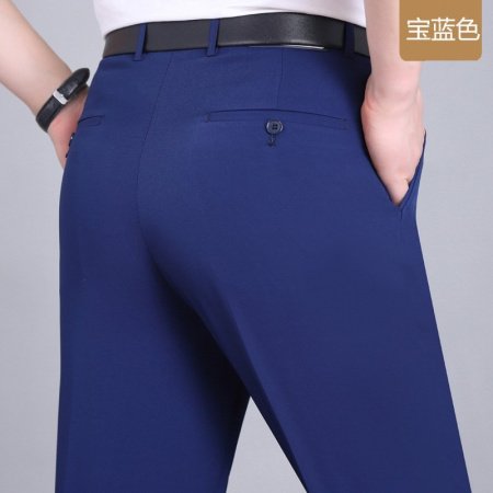 Летние мужские брюки из шелкового сурепа для делового стиля фотография