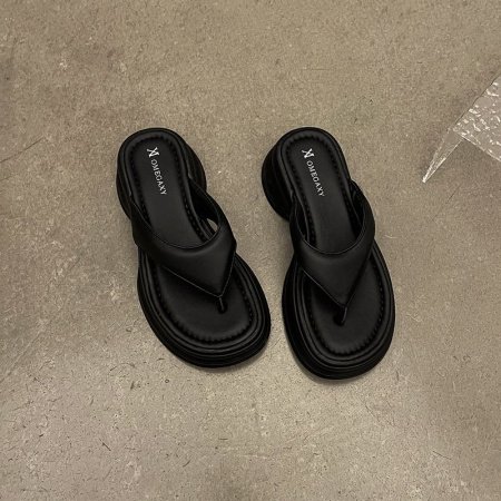 Женские летние туфли с толстой подошвой изображение