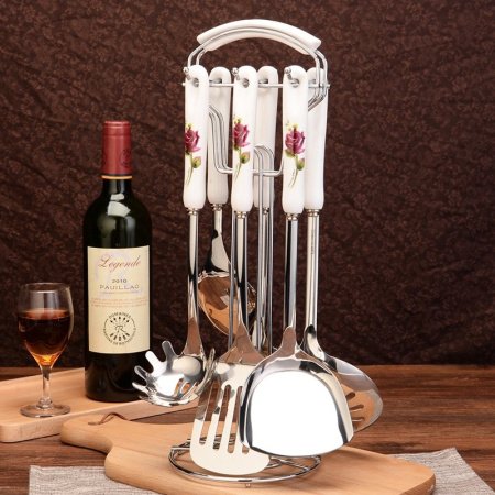 Набор кухонных лопаток из нержавеющей стали фото