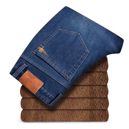 Мужские джинсы прямого кроя с карманами фото