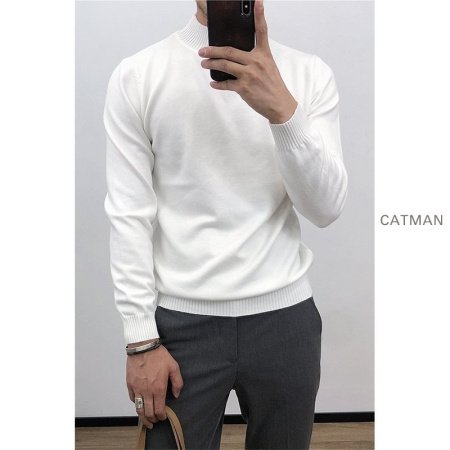 Мужской свитер с полувысоким воротником фотография