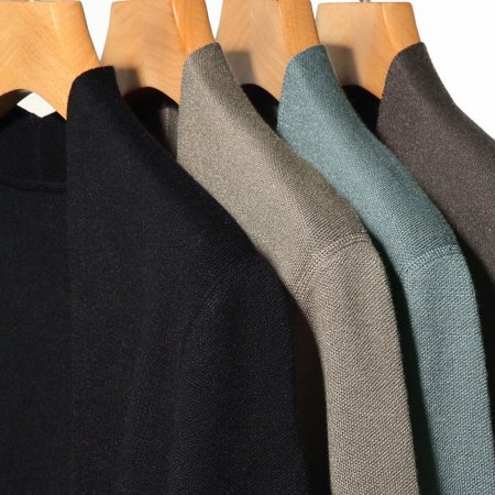 Мужская тонкая кардиган-жакет в полоску изображение