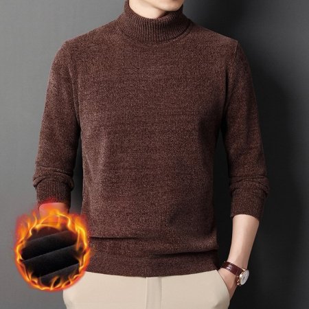 Толстовка с высоким воротником и утеплением для мужчин изображение