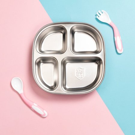 Детская посуда из нержавеющей стали фотография