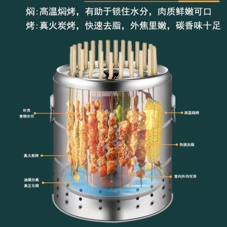 Домашний коптильный шкаф из нержавеющей стали фотография