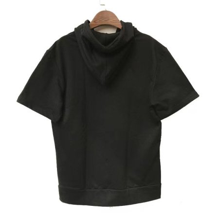 Летняя мужская футболка с коротким рукавом и капюшоном фото