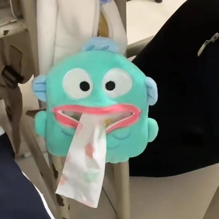 Мягкая игрушка-держатель для бумажных салфеток с рисунком рыбки фотография