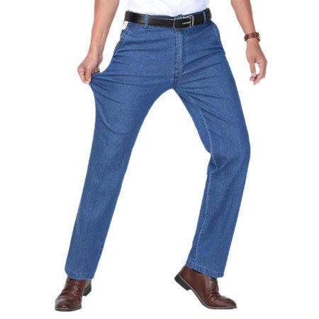 Мужские джинсы прямого кроя весна-лето фотография