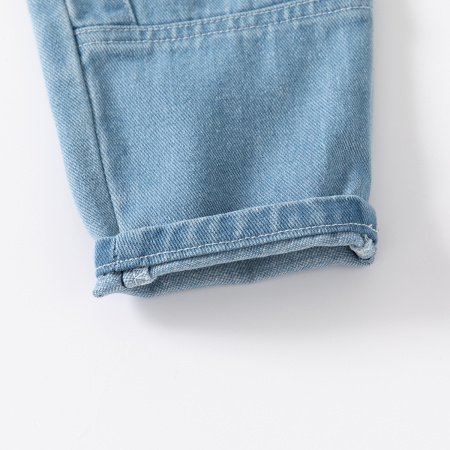 Джинсы для мальчиков с карманами и средней посадкой фотография