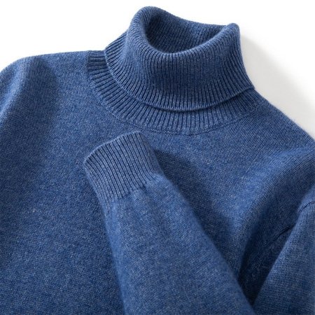 Мужской свитер из кашемира с высоким воротником фото