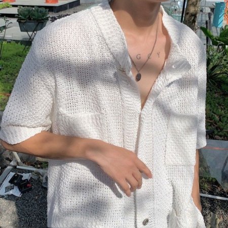 Мужская вязаная кардиган изображение