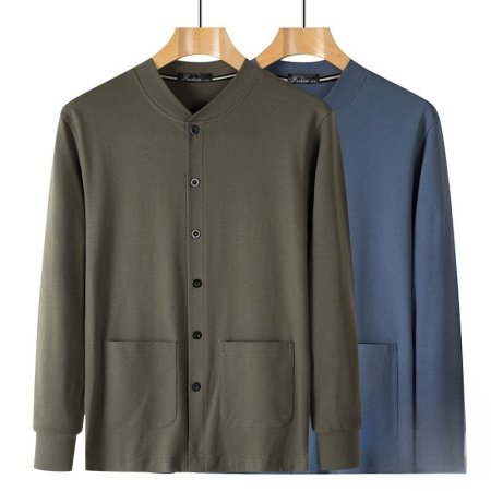 Мужская хлопковая футболка с длинным рукавом для пожилых фотография