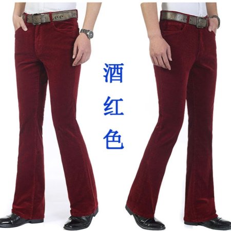 Мужские джинсы винтажного фасона из классического бархата фотография