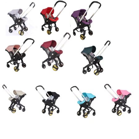 Детская коляска 4 в 1 Doona+ с накидкой, дождевым чехлом, москитной сеткой, сумкой для мамы и солнцезащитным козырьком изображение