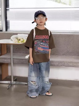 Джинсы для мальчиков в стиле ханбок 2024 фото