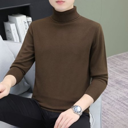 Мужской свитер с высоким воротником фото