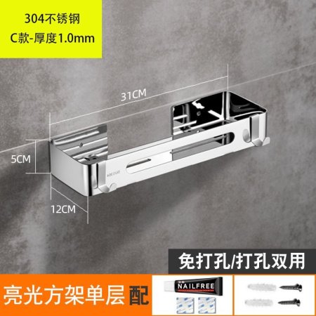 Угловая полка для ванной комнаты из нержавеющей стали фотография