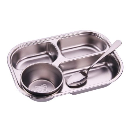 304 нержавеющая сталь детская тарелка изображение