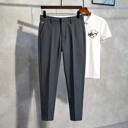 Мужские черные узкие брюки фото