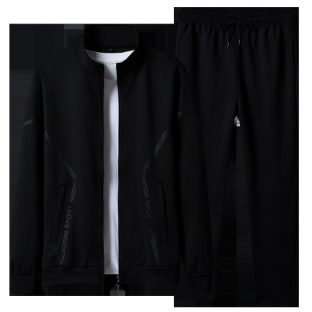 Мужской спортивный костюм с хлопковой толстовкой изображение