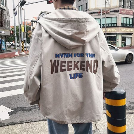 Весенне-осенняя мужская куртка в стиле ретро с крупным рисунком фотография